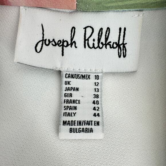 Joseph Ribkoff Long Sleeves Floral Print Blazer Jacket Blue & Pink‎ Size 10 - Picture 6 of 9